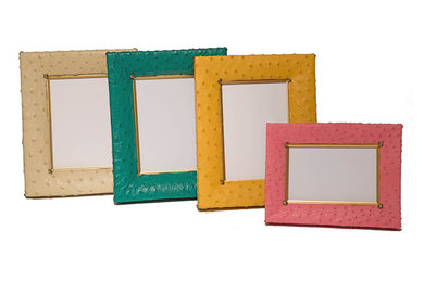 Ostrich Leather Picture Frames