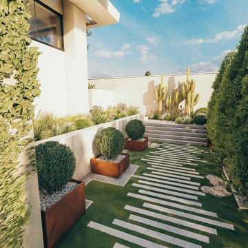 Tropical Villa Landscape