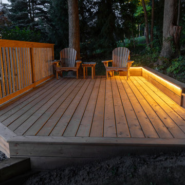 Custom Multi-Level Cedar Deck & Outdoor Living Space