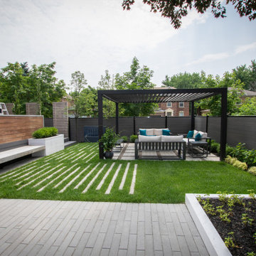 Pergola With Motorized Roof System In Vienna, VA