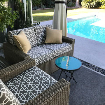 Sunbrella Bevel Smoke brings life to patio seating