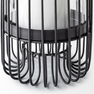 Velo I Table Candle Holder, Small, Black