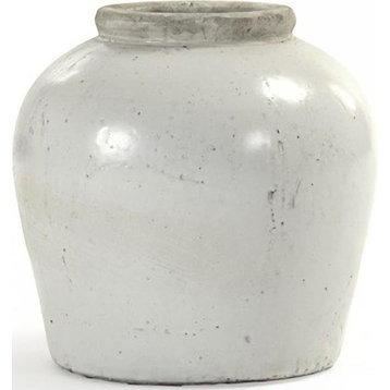 Jar Vase White Pottery Ceramic