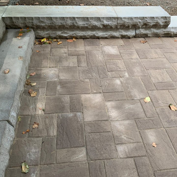 Backyard Lower Paver Patio and Walkway