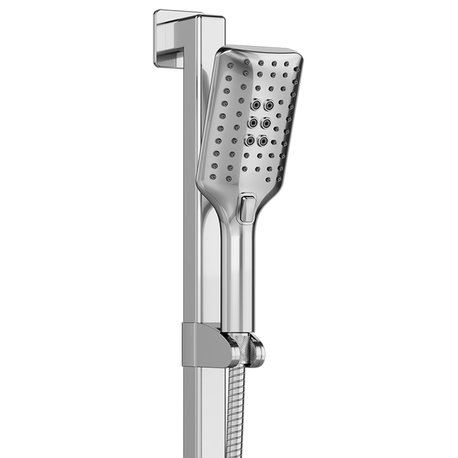 Seville Slide Bar With Handshower, 2.5 GPM, Chrome, Left