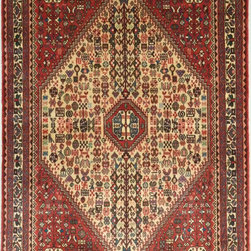 Persian Abadeh rug 3'5 X 5'1 - Area Rugs