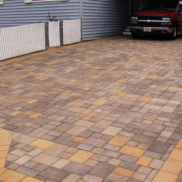 Pavers Driveway with Dual Border, Nipomo CA