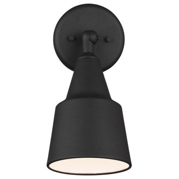 1 Light Outdoor Adjustable Swivel Flood Light-Black Finish-Incandescent Lamping