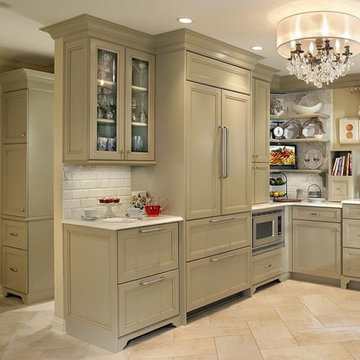 Professional photos published of Olive Green Kitchen