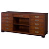 Hammary Modern Lodge Entertainment Console in Rustic Cherry