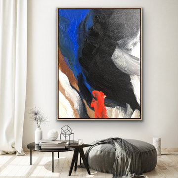 Movement" original painting Large Modern contemporary abstract art MADE TO ORDER