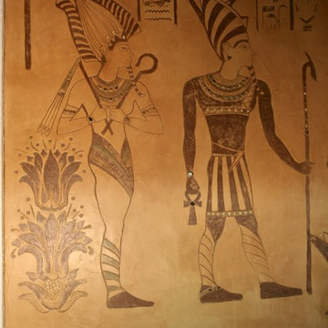 wall murals sgraffito