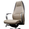 Wrigley Modern Adjustable Executive Chair Dark/Light Grey Top Grain Leather