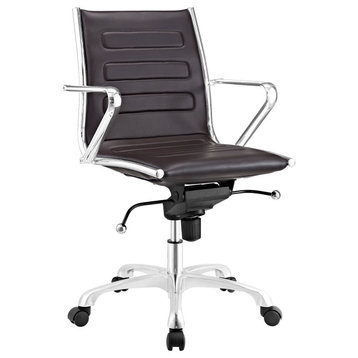 Modway Ascend Mid Back Office Chair EEI-2214-BRN