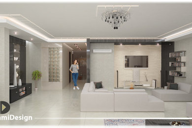 Example of a living room design in Los Angeles