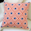 Geo Pop Diamonds Orange And Navy Indoor 20" Throw Pillow, Pillow Cover Without P
