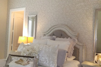 Example of a bedroom design in Dallas