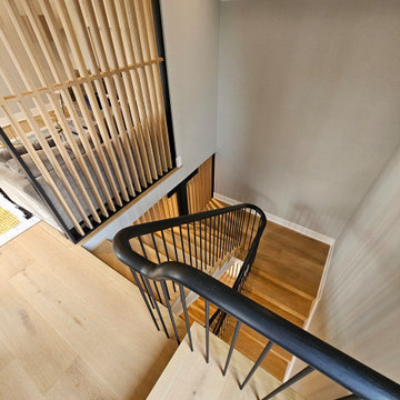 Project #115 | Staircase with Continuous Rail System Without Newels