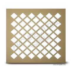 Architectural Grille - PERFORATED GRILLE: #205 - DIAMOND - Registers Grilles And Vents