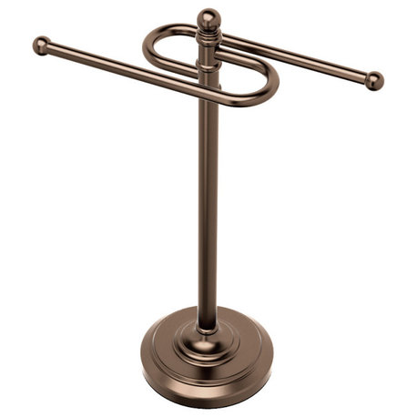 Countertop S-Style Hand Towel Holder, Bronze