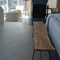 White Oak stained with a water base finish. - Engineered Wood Flooring