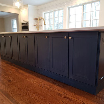Additional storage on back of island