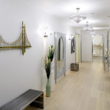 Hallway with Statement Bridge Art