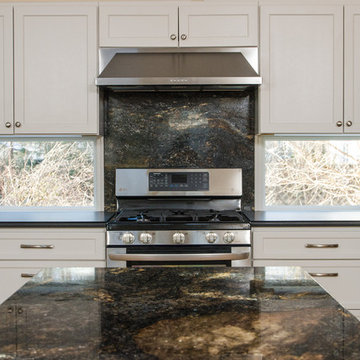 Absolute Black Honed and Saturnia Granite