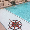 Compass 1 Ceramic Swimming Pool Mosaic 60"x60", Brown