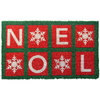 Entryways Noel Hand Woven Coir Doormat, 18 x 30 Inch