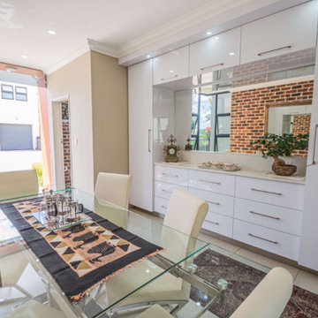 White high-gloss Kitchen & Cabinetry Project