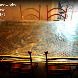 1/2" Thick Textured Glass Tabletop - Everyday Glasses
