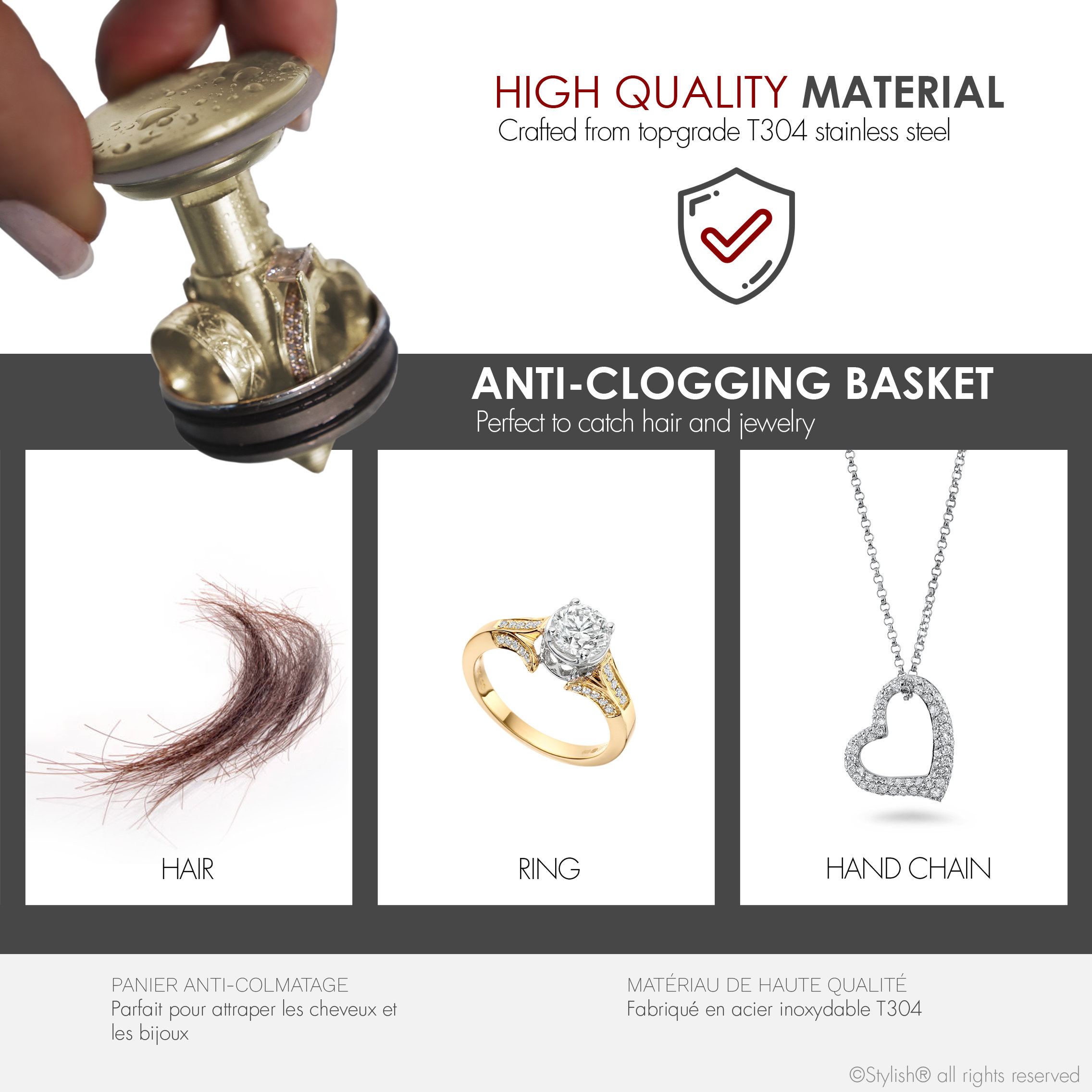 STYLISH Single Handle Brushed Gold Vessel Bathroom Faucet with Pop Up Drain