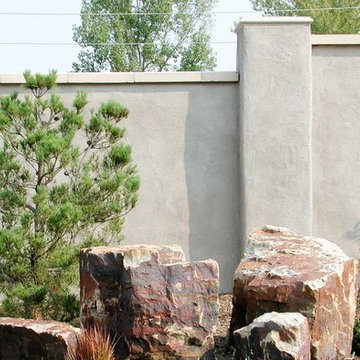 Straw Bale Sound-barrier + Privacy Wall