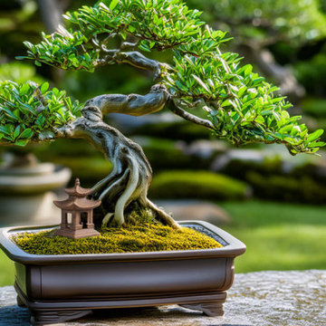 Miniature Japanese Pagoda Statue | Bonsai, Aquarium, Terrarium Decor