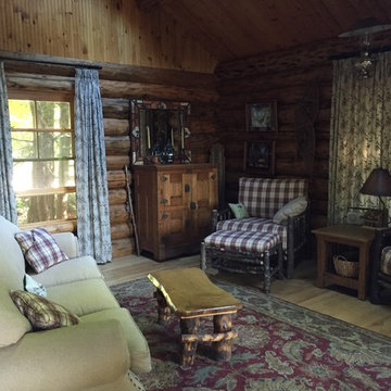 Rustic lakeside cabin