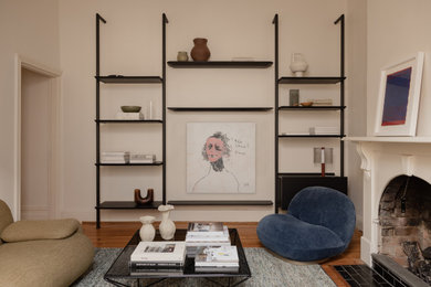 Eclectic living room in Melbourne.