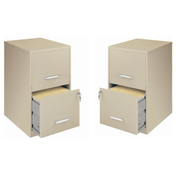Value Pack (Set of 2) 2 Drawer Letter File Cabinet in Putty
