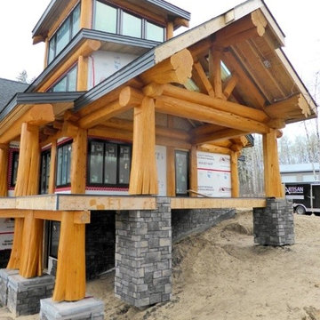 Post and Beam Log Home