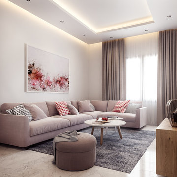 Flat 3D Visualization- تصميم شقة سكنية