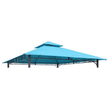St. Kitts Replacement Canopy For 10' Canopy Gazebo -Aqua Blue