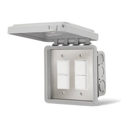 Double Flush Mount with Gang Box (Includes 2 Duplex Switches) - Switches And Outlets