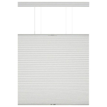 Top-Down Cordless Honeycomb Cellular Pleated Shades, Set of 2, White, 29"