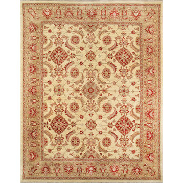 Pasargad Sultanabad Collection Hand-Knotted Lamb's Wool Area Rug, 8'1"x10'2"