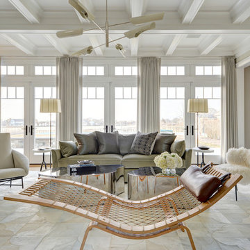 Beach Style Living Room