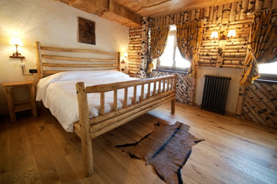 Idee per una camera da letto rustica