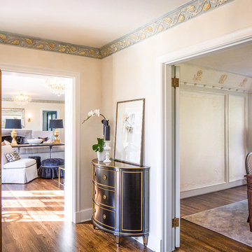 Traditional Tudor Living & Dining Room, Seattle, WA
