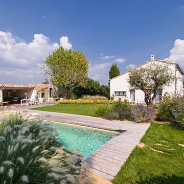 Jardin Provençal d'inspiration contemporaine