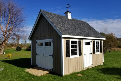 A-Frame Shed with Cupola and Weathervein