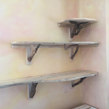 Rustic Beetle Kill shelves